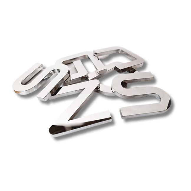 Steel Letters and Numbers