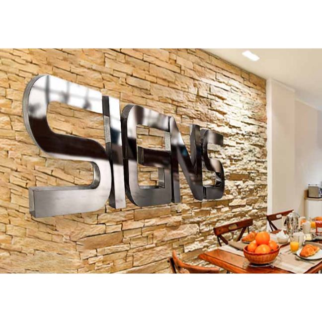 Steel Letters and Numbers